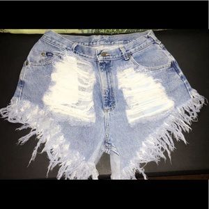 Lee High-Waisted Jean Shorts